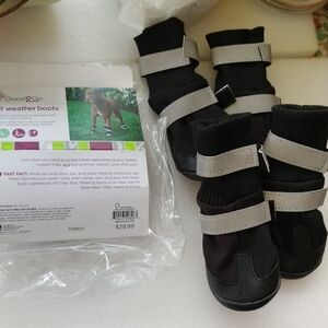 Good2Go All Weather Dog Boots in Brown and Black